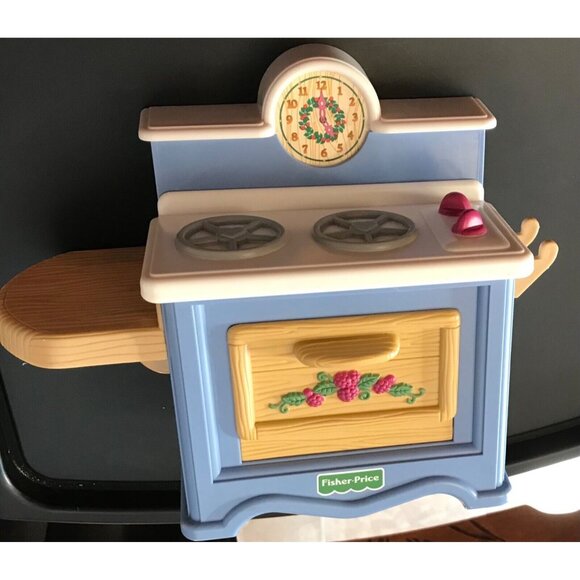 Fisher Price Briarberry Bear Kitchen Stove Baking Oven 1998 Doll Furniture - Picture 9 of 10